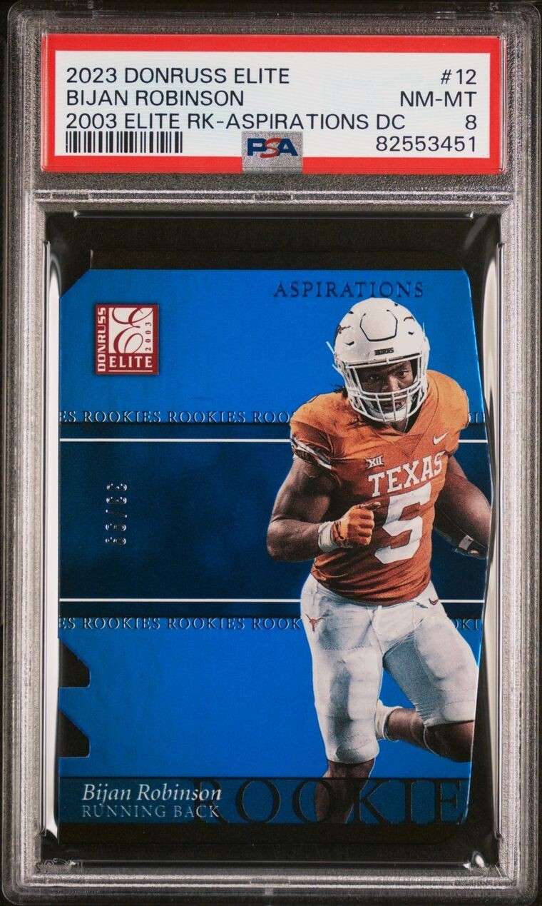 Bijan Robinson Panini Donruss Elite 2003 Elite Rookies #12 Aspirations Die-Cut