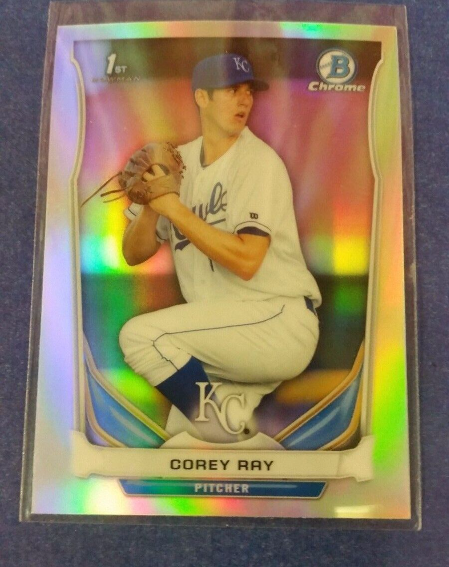 COREY RAY 2014 1st BOWMAN CHROME DRAFT CARD CDP-129 ROYALS (ROOKIE ...