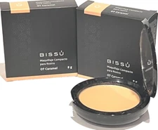 BISSU POWDER SEMI MATTE (MAQUILLAJE COMPACTO)  07 CARAMEL  #2 PACK-FREE SHIPPING