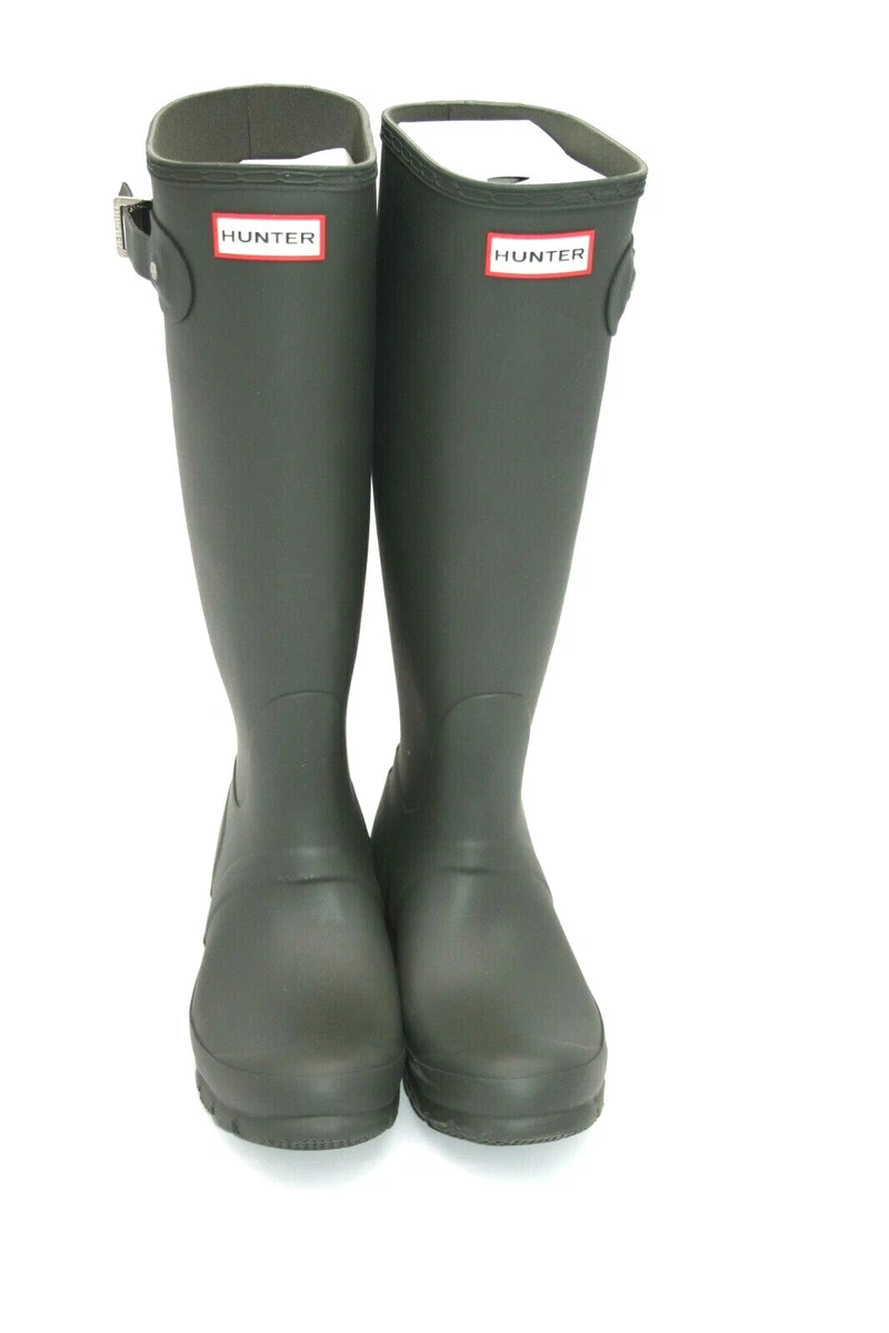 WOMEN S ORIGINAL HUNTER TALL RAIN BOOTS DARK OLIVE GREEN