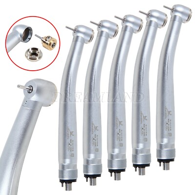 5x Dental High Speed Handpiece Push button Turbine 4H Fit NSK Pana Max Handstück