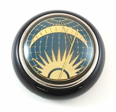 VW TYPE 1 2 BUG BUS GHIA BLACK BASE HORN BUTTON PETRI BLUE GOLD SUN & MOON JEWEL