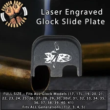 Pinup Bomber Girl-Glock Rear Slide Plate Back Plate for Full Sized Glocks Gen1-5