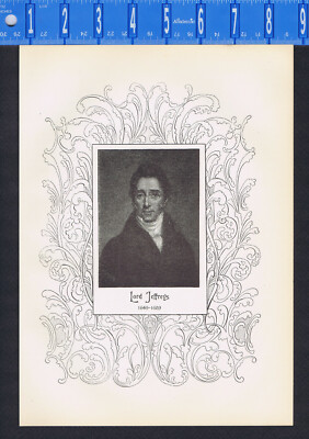 LORD JEFFREYS, GEORGE, 1st baron Jeffreys of Wem, Judge  1898 Portrait Print 
