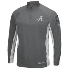 Alabama Crimson Tide Men's OHT Gray Military Appreciation 1/4-Zip  Pullover