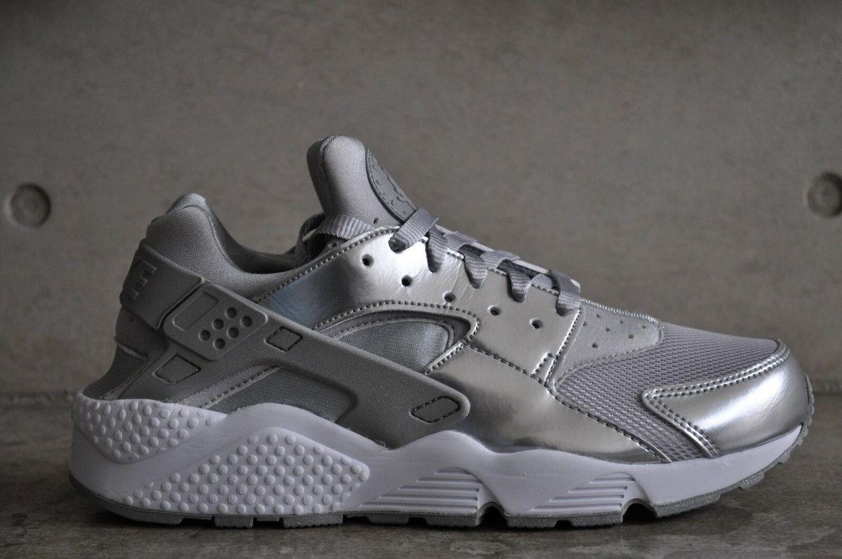 HOT Nike Air Huarache Metallic Silver Wmns Nike Air Huarache