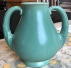 STANGL 3111 Art Deco Pottery Vase Matte Green