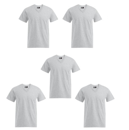 3er, 5er Pack Herren Promodoro Premium V-Neck T-Shirts veredelte Baumwolle S-5XL - Bild 45 von 88