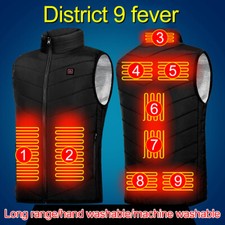 Electric Heated Vest Smart USB Winter Warm Jacket Men Women Heating Coat Clothes