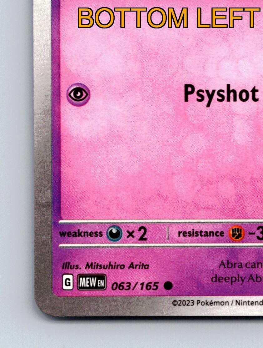 Abra HP 50 Psyshot Attack Rarity Purple Psychic Pokémon Card | eBay