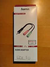 HAMA Adattatore Audio Jack 3.5mm Adapter Black 00200352 - COME NUOVO (Leggi)