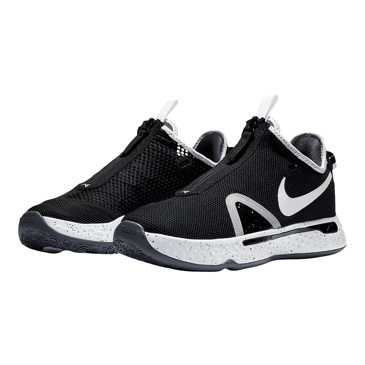 Nike PG 4 TB Paul George Black White Grey Basketball Shoes 
