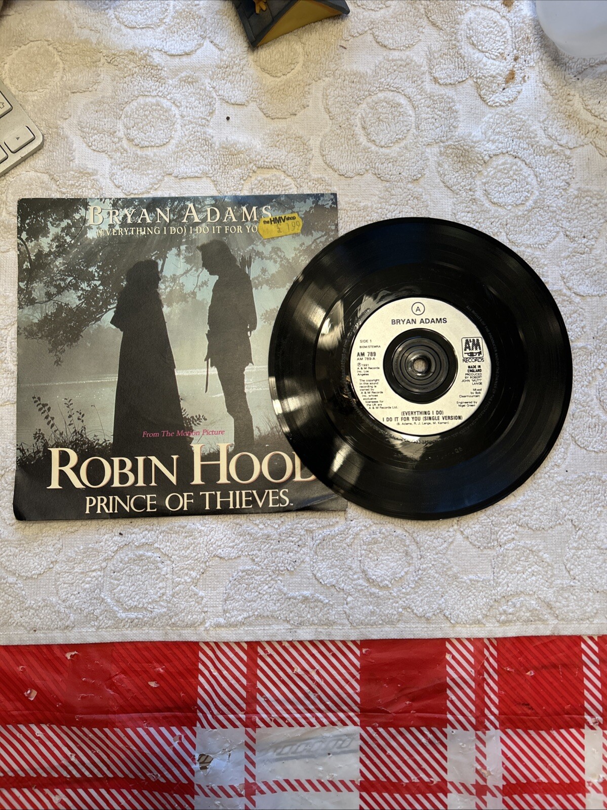 Bryan Adams - Robin Hood Prince Of Thieves - Everything I Do AM 789 - 7"" Record