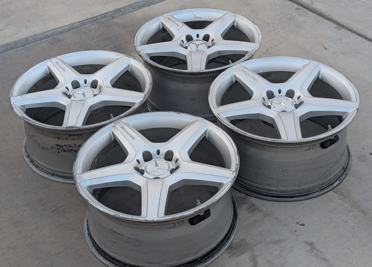 ■ベンツ　Eクラス　W211　AMG　E55　18インチアルミホイール Mercedes W211 E Class 18” AMG Wheels Set Staggered 18x8.5 18x9 OEM
