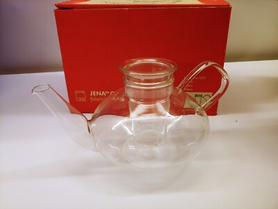 Vintage MCM Coffee Tea Kettle German Jenaer Glas Schott Mainz Teekanne #3232