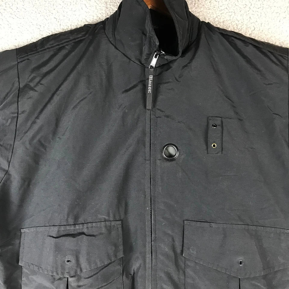 Blauer 6120 Mens Large Black B.Dry 3-Season Police Tactical Bomber Jacket Pocket - Image 4 of 4