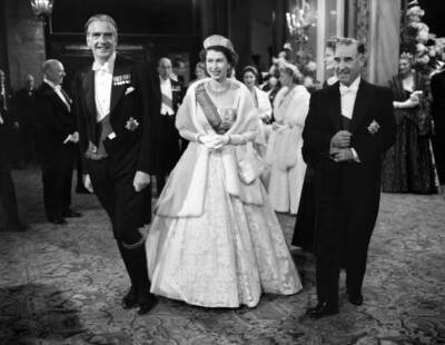 President Craveiro Lopes Prime Minister Sir Anthony Eden Queen- 1955 Old Photo