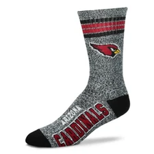 Arizona Cardinals NFL Men's Marbled Crew Socks Size Large (10-13) - NWT