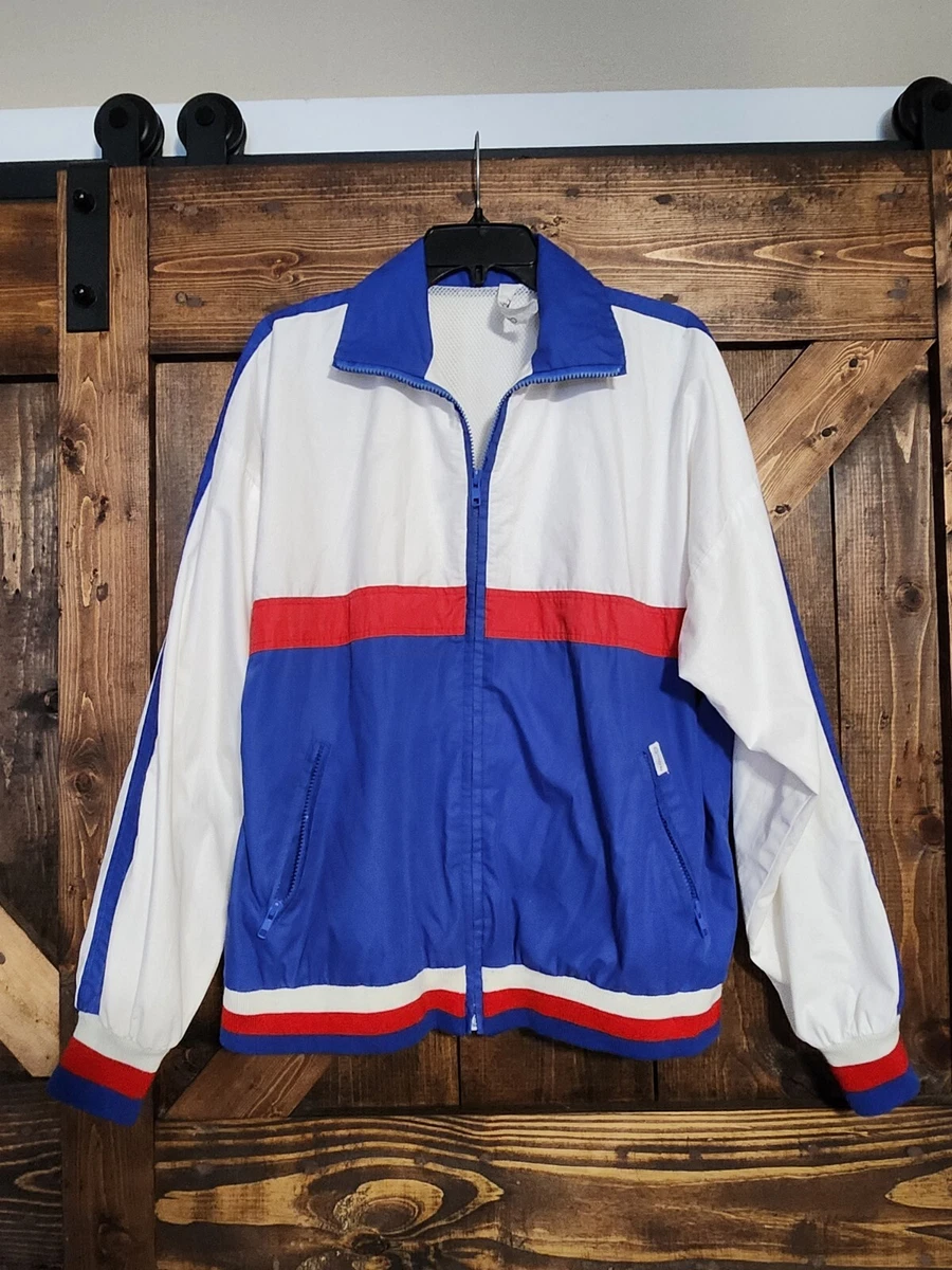 Christian Dior Monsieur Track Jacket Size L Red White Blue Full Zip Vintage  80s