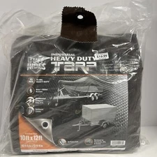 Tarps Heavy Duty Waterproof 10’ X 12’, tarp Waterproof UV Resistant Tear 10mil