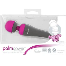 Palm Power Personal Wand Silicone Body Massager Fuschia Plug in