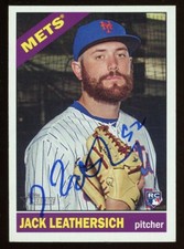 2015 Topps Heritage JACK LEATHERSICH Signed Card autograph AUTO METS