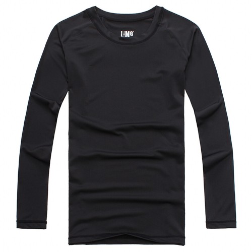 Men's Athletic Long Sleeve Compression Shirts Dry Fit Workout Sports Gym Shirts - Picture 8 of 20