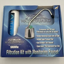 Waterguard By ShurFlo- RV Water Filtration Kit With Monitoring Faucet