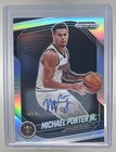 Michael Porter Jr 2024 Panini Prizm Black #40 Silver Auto