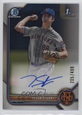 2022 Bowman Draft Chrome Pick Refractor 205/499 Tyler Stuart #CDA-TST Auto 1gt8