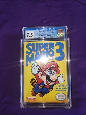 Super Mario Bros. 3 Nintendo NES CGC Grade 7.5