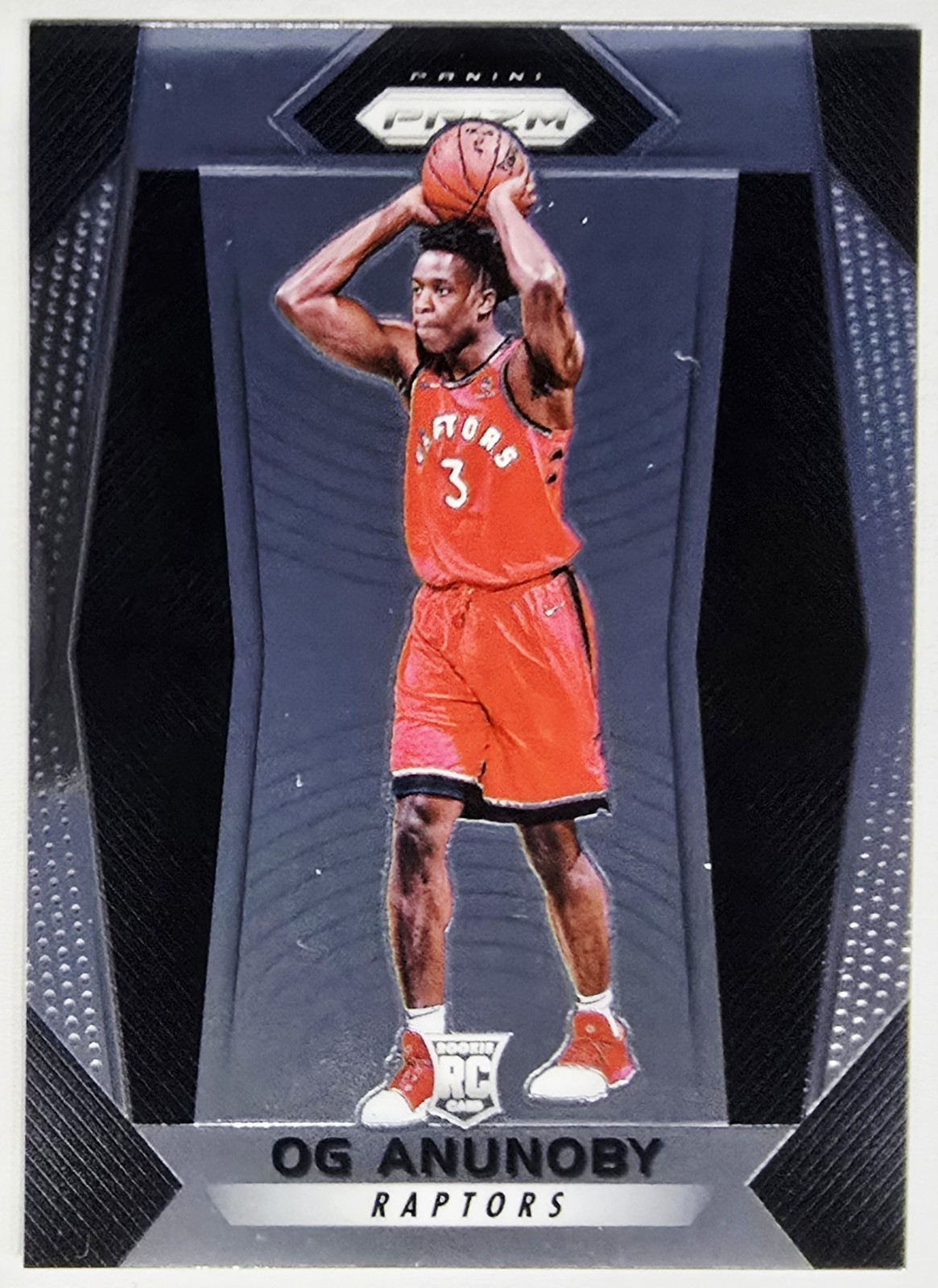 2017-18 PANINI PRIZM #38 OG ANUNOBY TORONTO RAPTORS RC ROOKIE ⚪️✨️🔴