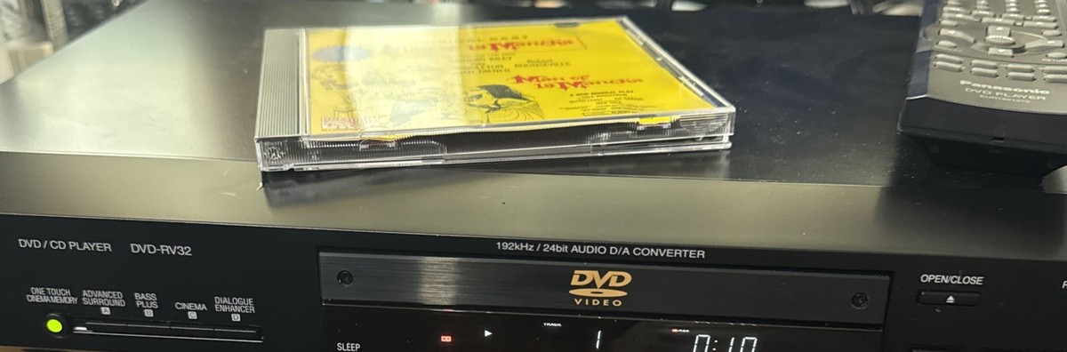 Panasonic DVD CD Player DVD-RV32 D/AConverter,192kHz,24bit,Audio
