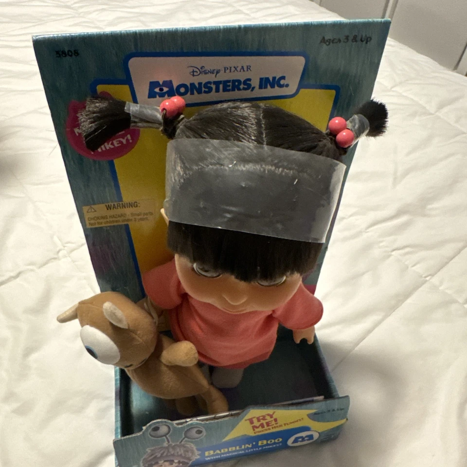 Muñeca Disney Pixar Monsters Inc. Talking Babblin’ Boo y Magical Mikey Nueva en Caja Foto 3 de 4