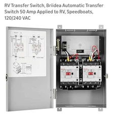 RV Transfer Switch, Briidea Automatic Transfer Switch 50 Amp Applied to RV,