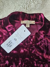 Neues Samt-/Velours Kleid in Wine/Bordeaux   ...