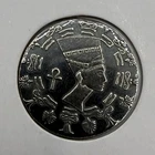 Monarch Precious Metals MPM  Egyptian Nefertiti ~ 1/10 oz 999 Silver Round