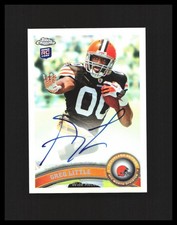 2011 Greg Little Rookie Card Auto - Topps Chrome Refractor /99 #88 Browns. rookie card picture