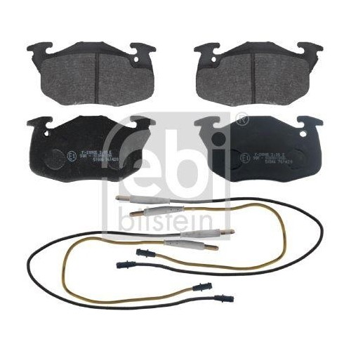 Kit plaquettes de frein Febi Bilstein 16291 essieu avant pour Citroën Mega