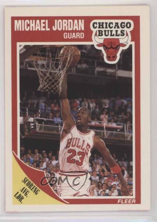 1989-90 Fleer Michael Jordan #21 HOF 0l1d