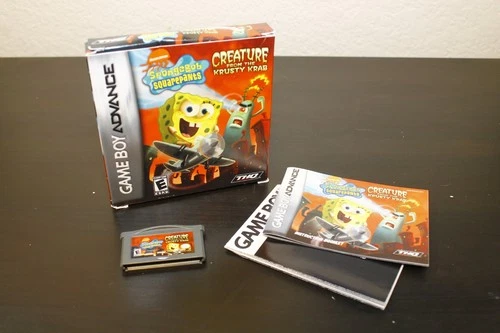 Nintendo Gameboy Advance GBA Spongebob: Creature from the Krusty Krab CIB READ