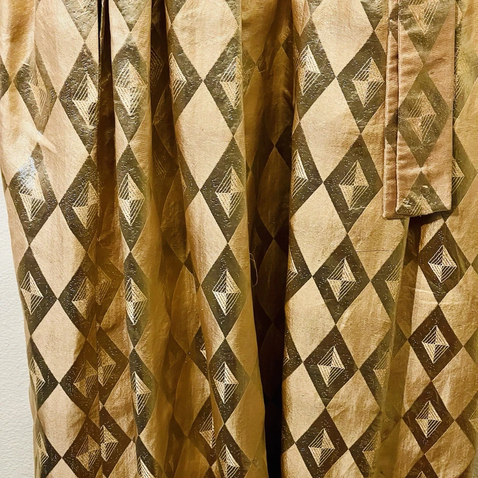 VTG Donald Brooks Dayton’s Oval Room Metallic Gold Diamond Gown Dress Sz 10 READ - Image 3 of 4