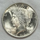 1922-P $1 Peace Dollar 90% Silver Philadelphia US Coin - LUSTER! HIGH GRADE!