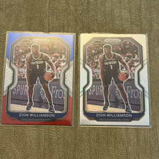 Panini Prizm 2020-21 Zion Williamson Pelicans NBA Card Lot 2 #185