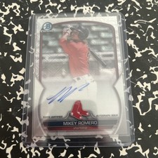 2023 Bowman Chrome - Mega Box Chrome Mojo Autographs Mikey Romero #BCMA-MR