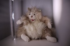 Folkmanis Fluffy Cat Hand Puppet Stuffed Animal 12" Toy Plush Kitten Long Fur