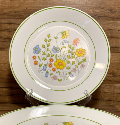 SET OF 4 - CORNING CORELLE - SPRING MEADOW WILD FLOWER - 10 1/4'' DINNER PLATES
