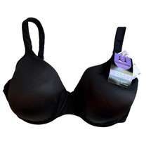 Bali One Smooth U full-coverage T-shirt bra, Black, Size 40D, Comfort-U straps