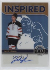 2025 Leaf Metal Women of Sport Platinum Prismatic /5 Jade Iginla Auto 0u66