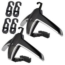 2 Car Coat Hanger with 4 Car Seat Headrest Hooks for 2 Packs with 4 Hooks